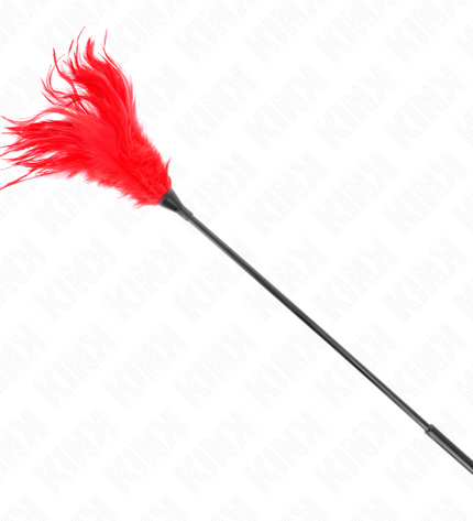 KINK - PLUSIEURS PLUMES DE CHATOUILLES ROUGES 45 CM by KINK IMPACT & TOUCH