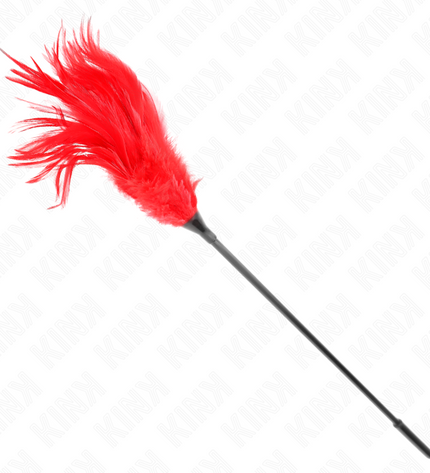 KINK - PLUSIEURS PLUMES DE CHATOUILLES ROUGES 45 CM by KINK IMPACT & TOUCH