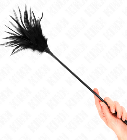 KINK - PLUSIEURS PLUMES DE CHATOUILLES NOIRES 45 CM by KINK IMPACT & TOUCH