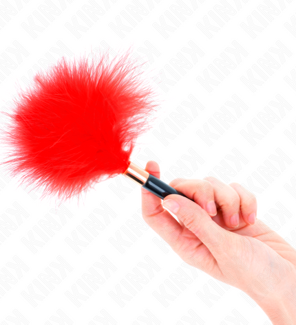 KINK - PLUMES CHACOULES EN MÉTAL ROUGE OR 18 CM by KINK IMPACT & TOUCH