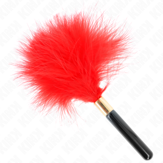 KINK - PLUMES CHACOULES EN MÉTAL ROUGE OR 18 CM by KINK IMPACT & TOUCH