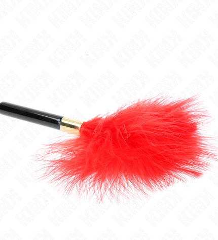 KINK - PLUMES CHACOULES EN MÉTAL ROUGE OR 18 CM by KINK IMPACT & TOUCH
