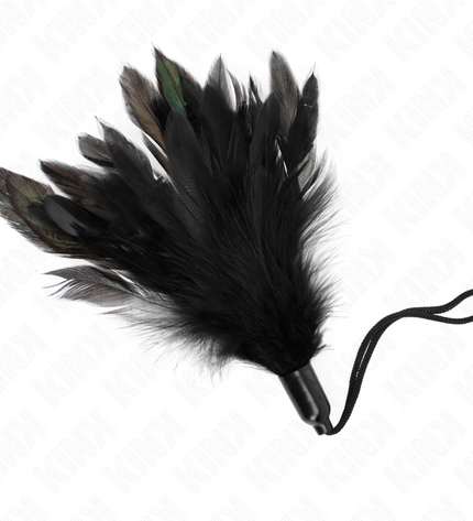 KINK - PLUMES CHACOUILLÉES AVEC MANCHE CORDE BASE PLASTIQUE 15 CM by KINK IMPACT & TOUCH