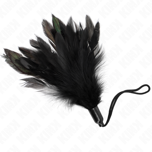 KINK - PLUMES CHACOUILLÉES AVEC MANCHE CORDE BASE PLASTIQUE 15 CM by KINK IMPACT & TOUCH