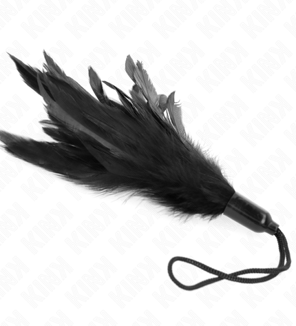 KINK - PLUMES CHACOUILLÉES AVEC MANCHE CORDE BASE PLASTIQUE 15 CM by KINK IMPACT & TOUCH