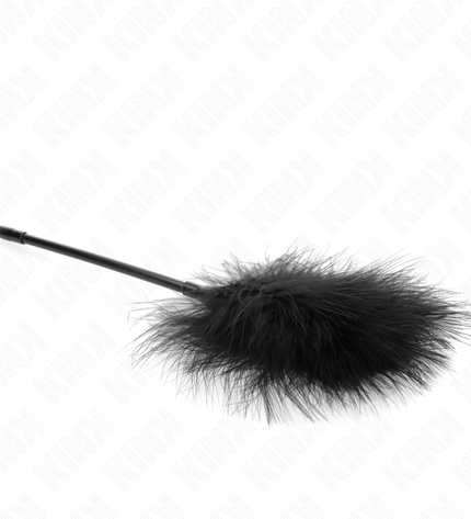 KINK - PLUMES TICKLE NOIRES UTILISÉES POUR LE KIT BONDAGE 27 CM by KINK IMPACT & TOUCH