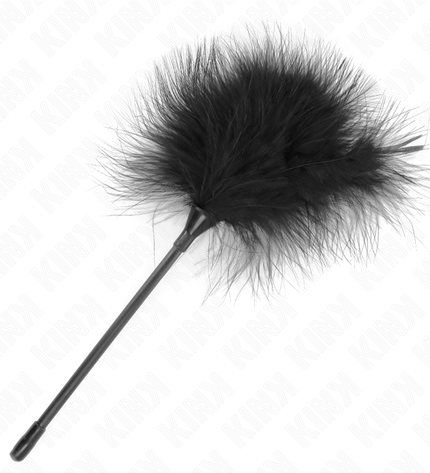 KINK - PLUMES TICKLE NOIRES UTILISÉES POUR LE KIT BONDAGE 27 CM by KINK IMPACT & TOUCH