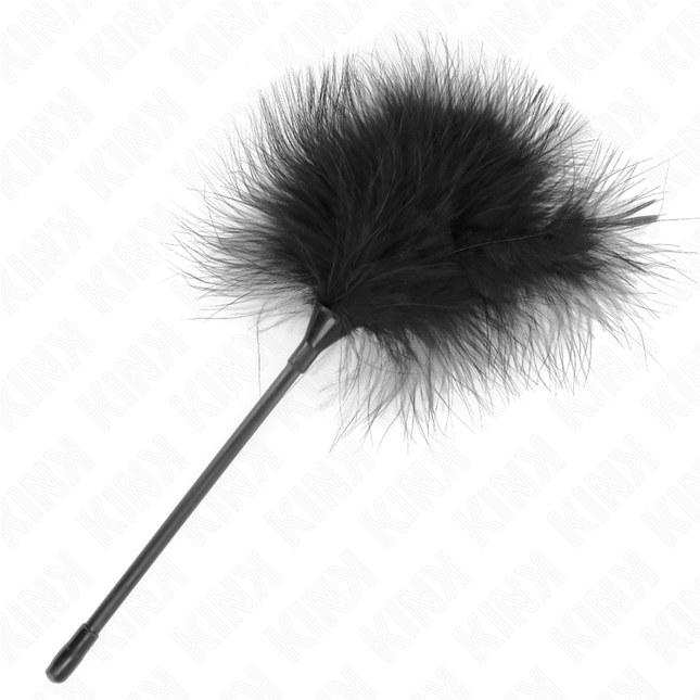 KINK - PLUMES TICKLE NOIRES UTILISÉES POUR LE KIT BONDAGE 27 CM by KINK IMPACT & TOUCH