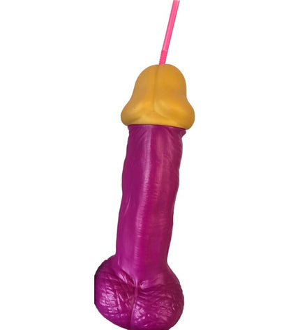 DIABLO PICANTE - VERRE PÉNIS EN PLASTIQUE FUCHSIA by DIABLO PICANTE