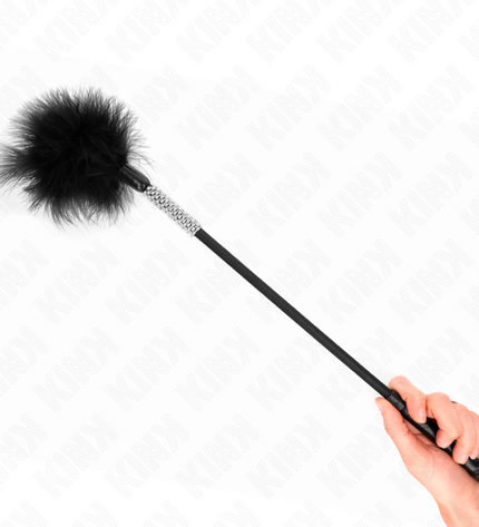 KINK - PLUMES CHACOUILLES AVEC MANCHE STRASS 50 CM by KINK IMPACT & TOUCH