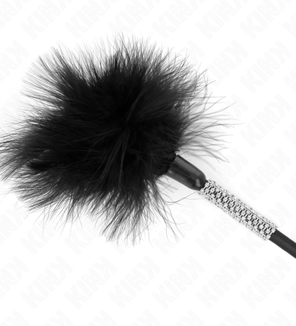 KINK - PLUMES CHACOUILLES AVEC MANCHE STRASS 50 CM by KINK IMPACT & TOUCH