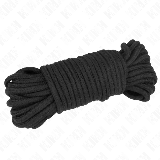 KINK - CORDE EN COTON 20 MÈTRES NOIR by KINK ROPE ARTS