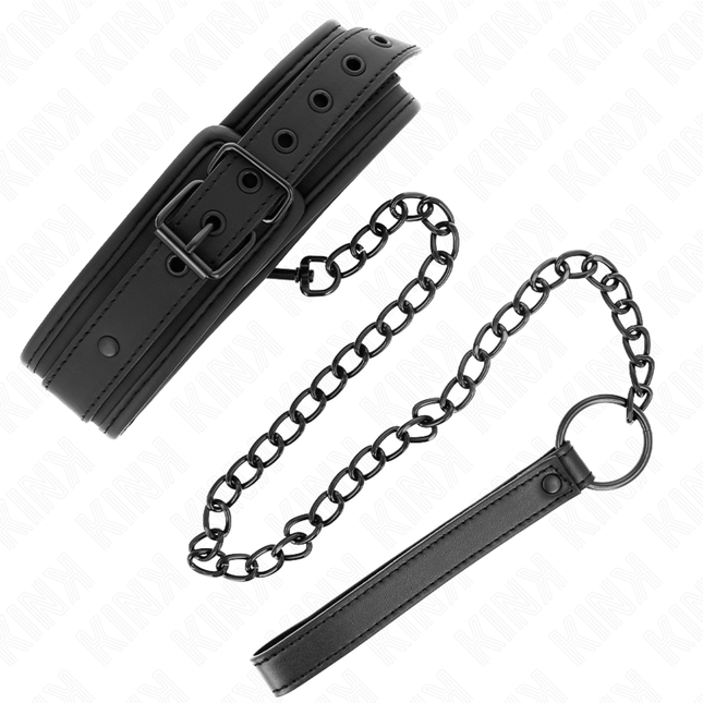 KINK - COLLIER DE BONDAGE EN NÉOPRÈNE MODÈLE 1 AVEC CEINTURE 78 CM RÉGLABLE 37,5 X 49,5 CM by KINK COLLAR & GAG