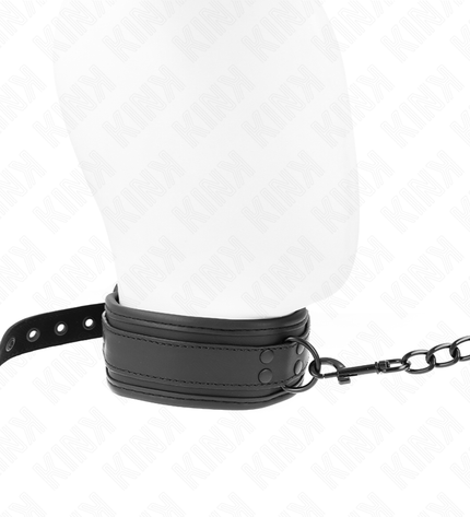 KINK - COLLIER DE BONDAGE EN NÉOPRÈNE MODÈLE 1 AVEC CEINTURE 78 CM RÉGLABLE 37,5 X 49,5 CM by KINK COLLAR & GAG