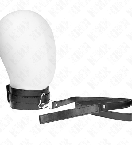 KINK - COLLIER AVEC CEINTURE 116 CM MODÈLE 1 RÉGLABLE 36-43 CM X 5 CM by KINK COLLAR & GAG