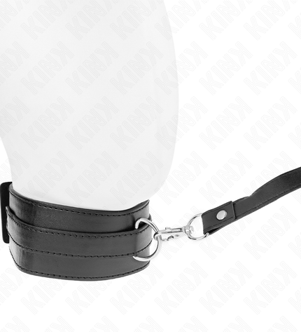 KINK - COLLIER AVEC CEINTURE 116 CM MODÈLE 1 RÉGLABLE 36-43 CM X 5 CM by KINK COLLAR & GAG