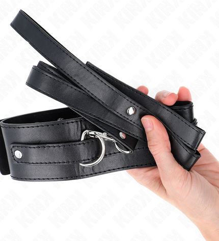 KINK - COLLIER AVEC CEINTURE 116 CM MODÈLE 1 RÉGLABLE 36-43 CM X 5 CM by KINK COLLAR & GAG