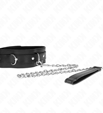 KINK - COLLIER AVEC CEINTURE 65 CM AVEC SANGLE NOIR 54 X 4,5 CM by KINK COLLAR & GAG