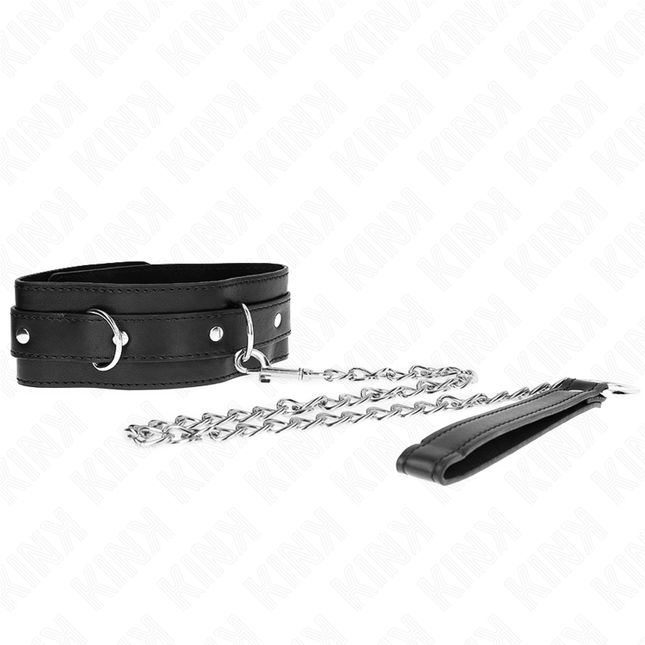 KINK - COLLIER AVEC CEINTURE 65 CM AVEC SANGLE NOIR 54 X 4,5 CM by KINK COLLAR & GAG