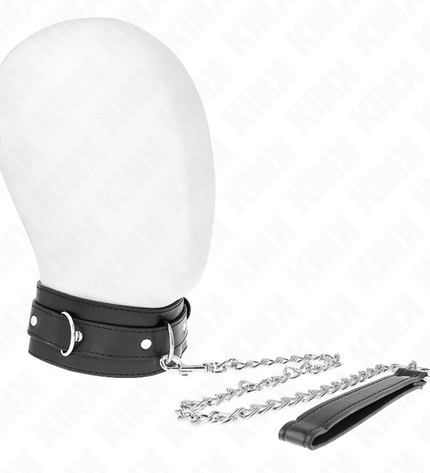 KINK - COLLIER AVEC CEINTURE 65 CM AVEC SANGLE NOIR 54 X 4,5 CM by KINK COLLAR & GAG