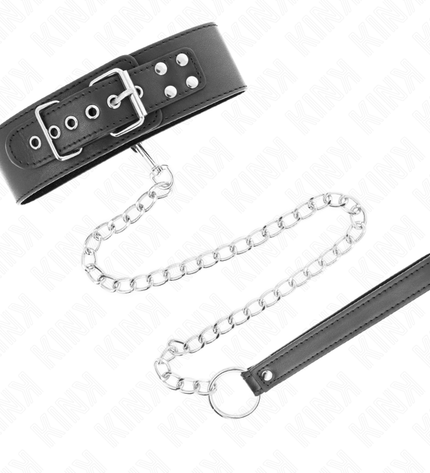 KINK - COLLIER MODÈLE BASIC AVEC LAISSE 65 CM MODÈLE 0 by KINK COLLAR & GAG
