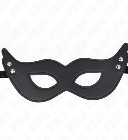 KINK - MASQUE EN CUIRETTE À RIVETS MODÈLE 1 26 x 8 CM by KINK MASKED ALLURE