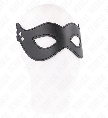 KINK - MASQUE EN CUIRETTE À RIVETS MODÈLE 1 26 x 8 CM by KINK MASKED ALLURE