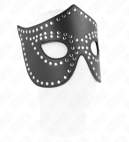 KINK - MASQUE EN CUIRETTE À RIVETS MODÈLE 2 30 x 12 CM by KINK MASKED ALLURE