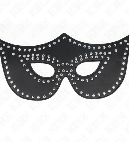 KINK - MASQUE EN CUIRETTE À RIVETS MODÈLE 2 30 x 12 CM by KINK MASKED ALLURE