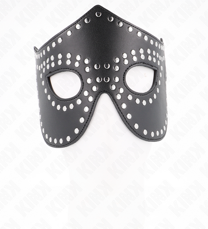 KINK - MASQUE EN CUIRETTE À RIVETS MODÈLE 2 30 x 12 CM by KINK MASKED ALLURE