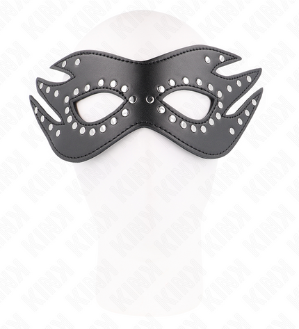 KINK - MASQUE EN CUIRETTE À RIVETS MODÈLE 3 26 x 9,5 CM by KINK MASKED ALLURE
