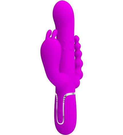 PRETTY LOVE - CAMMY TRIPLE VIBRATEUR MULTIFONCTION 4 EN 1 ROSE by PRETTY LOVE FLIRTATION