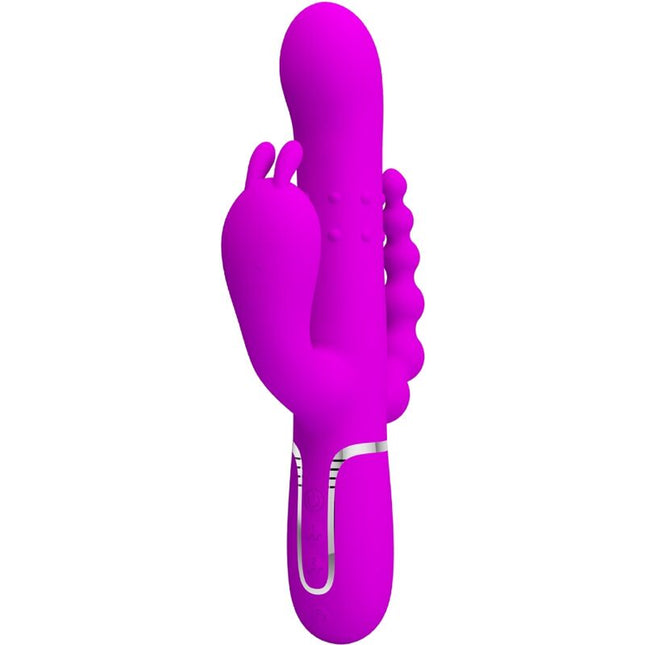 PRETTY LOVE - CAMMY TRIPLE VIBRATEUR MULTIFONCTION 4 EN 1 ROSE by PRETTY LOVE FLIRTATION