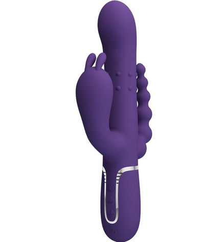 PRETTY LOVE - CAMMY TRIPLE VIBRATEUR MULTIFONCTION 4 EN 1 VIOLET by PRETTY LOVE FLIRTATION
