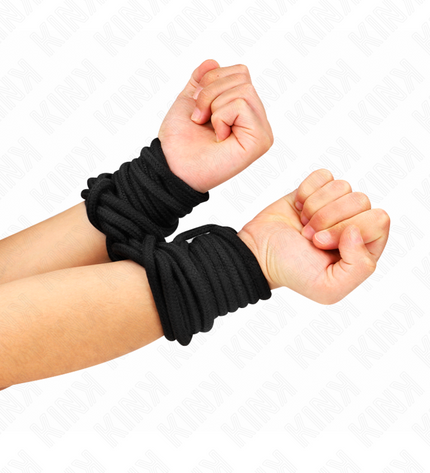 KINK - CORDE EN COTON 5 MÈTRES NOIR by KINK ROPE ARTS
