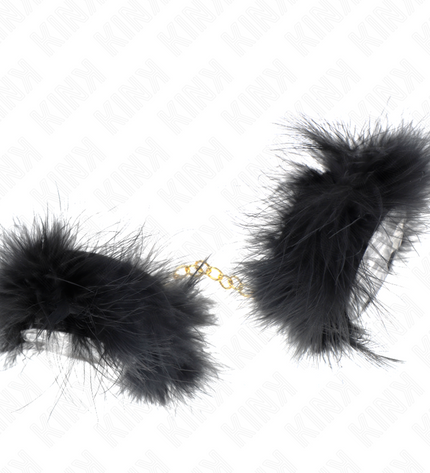 KINK - MANCHETTES EN PLUME AVEC CHAÎNE OR MODÈLE 0 by KINK WRIST RESTRAINT