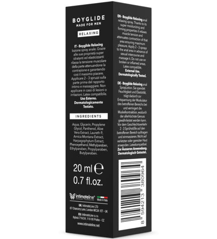 INTIMATELINE - BOYGLIDE SPRAY RELAXANT ANAL 20 ML by INTIMATELINE BOYGLIDE