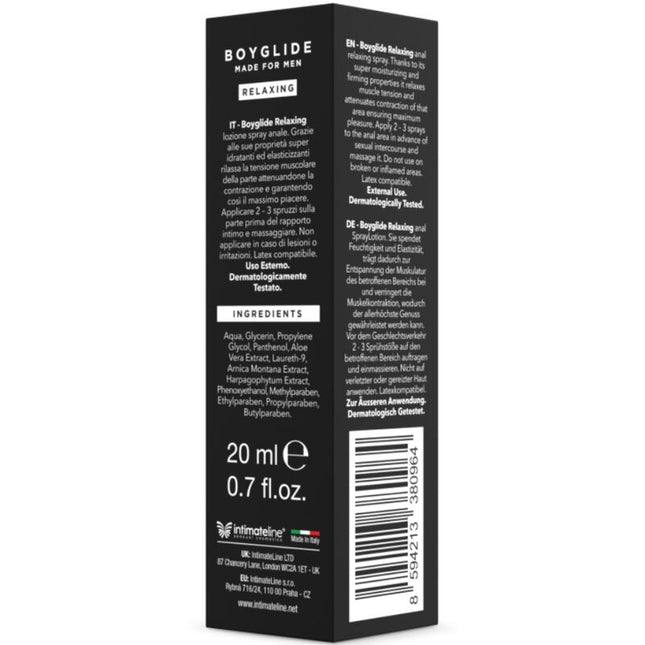 INTIMATELINE - BOYGLIDE SPRAY RELAXANT ANAL 20 ML by INTIMATELINE BOYGLIDE