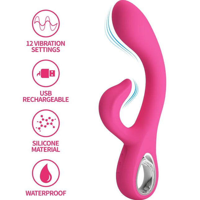 PRETTY LOVE - VIBRATEUR FRITZ RABBIT 12 VIBRATIONS ROSE by PRETTY LOVE FLIRTATION
