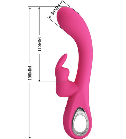 PRETTY LOVE - VIBRATEUR NOVAK RABBIT 12 VIBRATIONS ROSE by PRETTY LOVE FLIRTATION