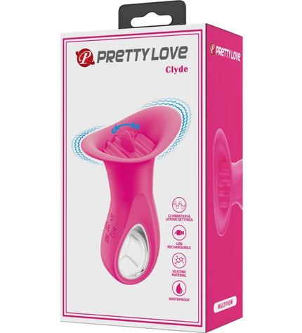 PRETTY LOVE - CLYDE VIBRATEUR ORAL LANGUE VIBRANTE 12 VIBRATIONS ROSE by PRETTY LOVE FLIRTATION