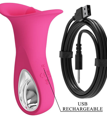 PRETTY LOVE - CLYDE VIBRATEUR ORAL LANGUE VIBRANTE 12 VIBRATIONS ROSE by PRETTY LOVE FLIRTATION
