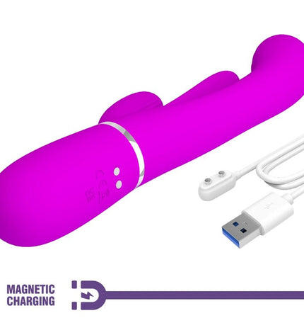 PRETTY LOVE - SHANIA TRIPLE RABBIT VIBRATEUR MULTIFONCTION ROSE by PRETTY LOVE FLIRTATION