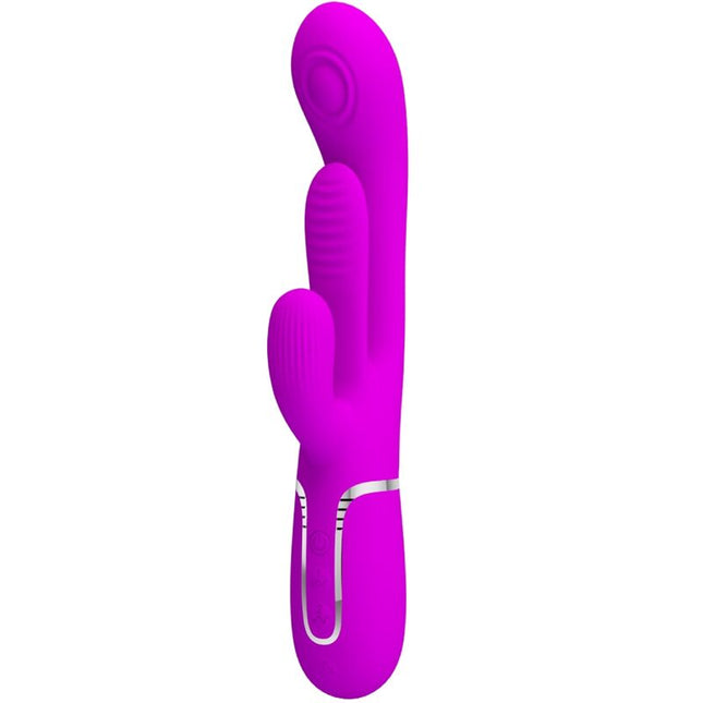 PRETTY LOVE - SHANIA TRIPLE RABBIT VIBRATEUR MULTIFONCTION ROSE by PRETTY LOVE FLIRTATION