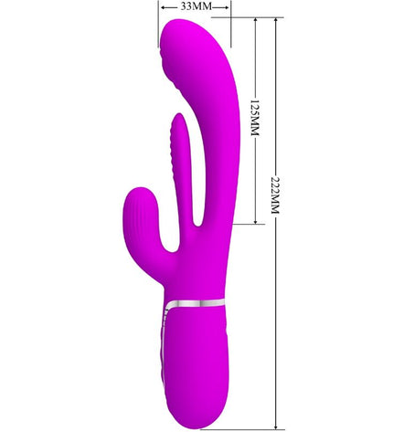 PRETTY LOVE - SHANIA TRIPLE RABBIT VIBRATEUR MULTIFONCTION ROSE by PRETTY LOVE FLIRTATION