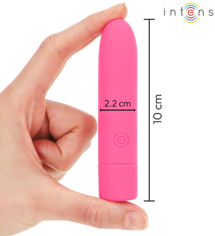 INTENSE - SYMONE BULLET VIBRANT RECHARGEABLE USB 8 VIBRATIONS ROSE 10 X 2,2 CM by INTENSE FUN TOYS
