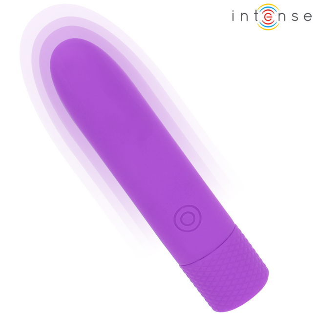 INTENSE - SYMONE BULLET VIBRANT RECHARGEABLE USB 8 VIBRATIONS VIOLET 10 X 2,2 CM by INTENSE FUN TOYS