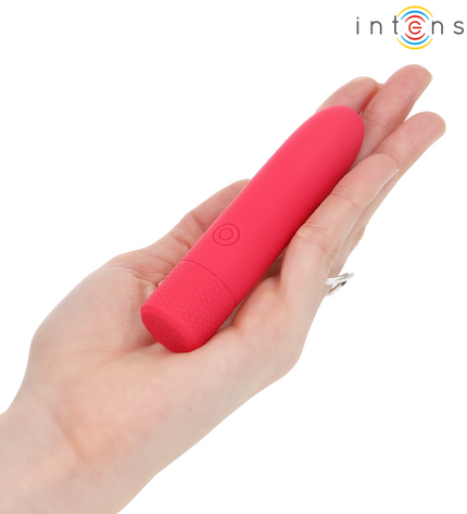INTENSE - SYMONE BULLET VIBRANT RECHARGEABLE USB 8 VIBRATIONS ROUGE 10 X 2,2 CM by INTENSE FUN TOYS