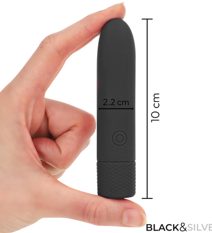 BLACK & SILVER - GERI BULLET VIBRANT RECHARGEABLE USB 8 VIBRATIONS NOIR 10 X 2,2 CM by BLACK&SILVER