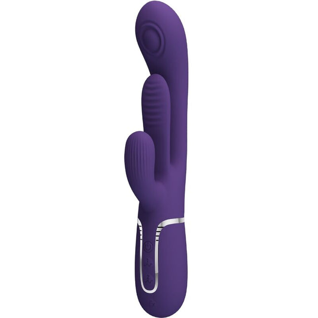 PRETTY LOVE - SHANIA TRIPLE RABBIT VIBRATEUR MULTIFONCTION VIOLET by PRETTY LOVE